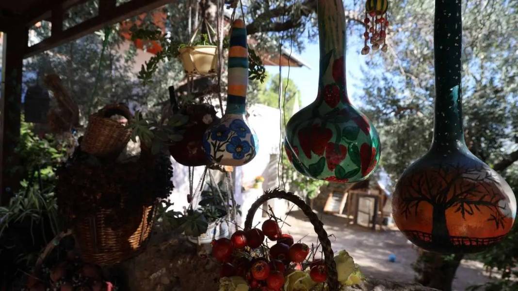 Adana’da Emekli Öğretmen Bahçesini Açık Hava Sergisine Çevirdi! 3